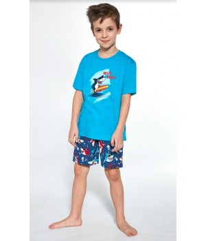 CORNETTE PYJAMA CHŁ 789/90 SHARK 98-104 turquoise