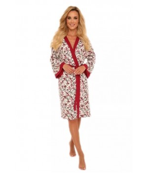 DE LAFENSE BATHROBE 473 MIA 4XL burgundy