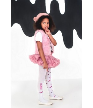 KNITTEX WATERMELON TIGHTS 40 122-128 bianco