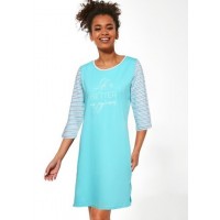 СОРОЧКА КОРНЕТ PD-486/273 LIFE S бірюзовий колір