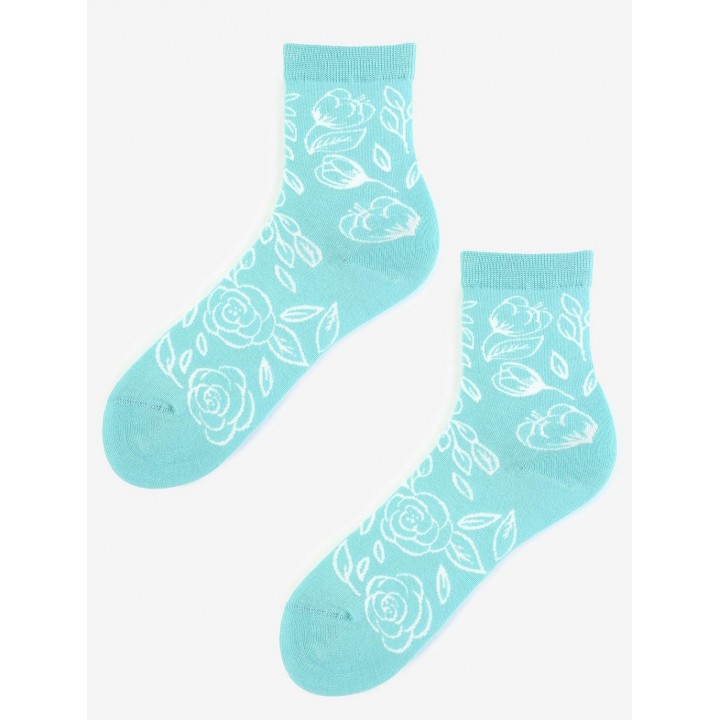 Носки MARILYN FLORA MINT 36-40 бирюзовые