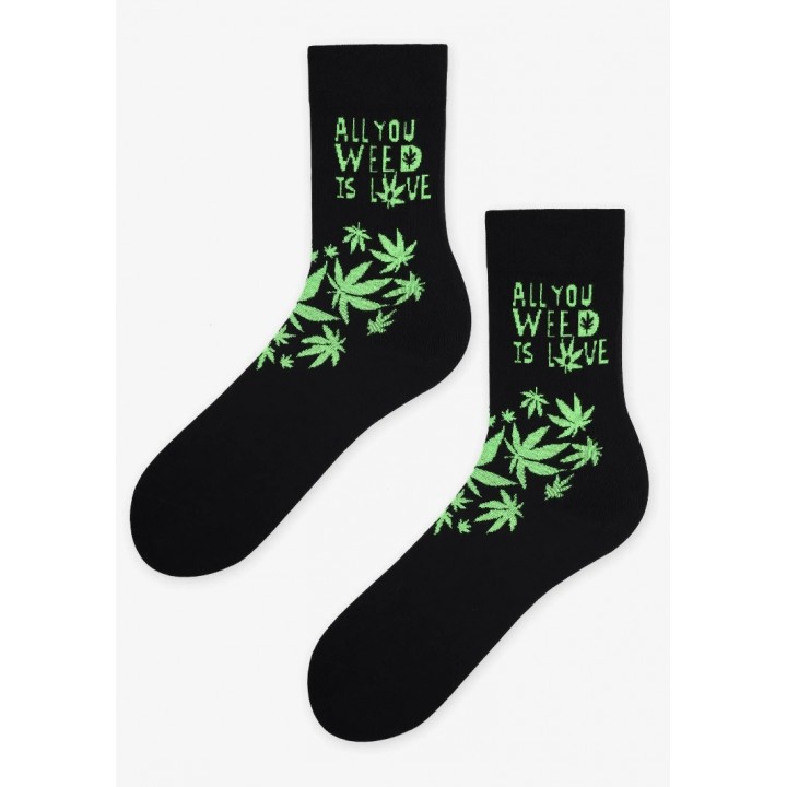 Чоловічі шкарпетки MARILYN WEED LOVE 41-45 чорні