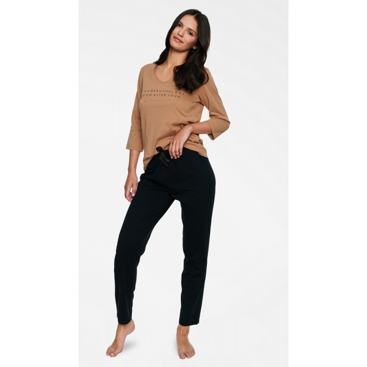 Пижама HENDERSON LADIES 40107 HAPPEN XL коричневого цвета