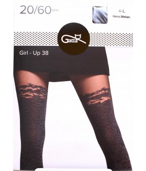 RAJSTOPY GATTA GIRL-UP WZ 38 NERO/MEL /2