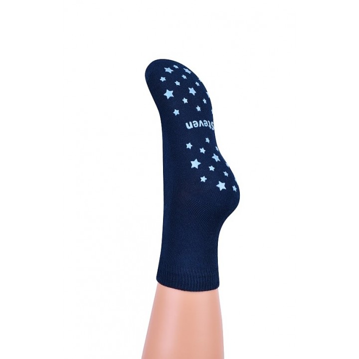 Детские носки STEVEN 164 ABS 23-25 темно-синие