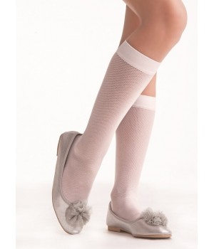 ШКАРПЕТКИ ДО КОЛІН ДЛЯ ДІВЧАТ KNITTEX, КОЛЬОРУ AIDA 18-22, бежеві