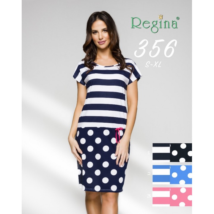 Рубашка REGINA 356 S синяя