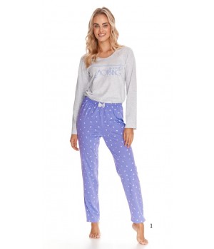 Пижама TARO 2556 ANA AW22 M серо-фиолетовая