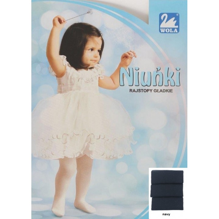 КОЛГОТКИ WOLA NIUŃKI 80-86 темно-сині