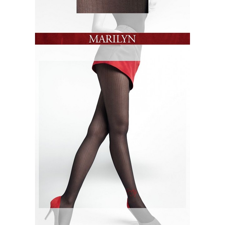 RAJSTOPY MARILYN ALLURE K03 20 1/2 czarny - czerwony