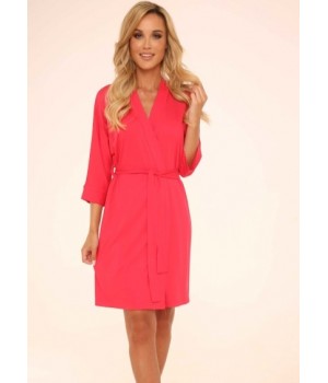 DE LAFENSE 871 VISA 3/4 XL малиновий халат DE LAFENSE 871 VISA 3/4 XL малиновий халат