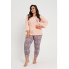Пижама TARO 3010 MELISSA AW24 XXL-3XL XXL абрикосовый