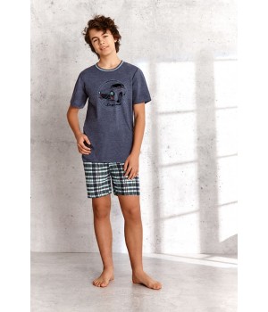 TARO 1111 DAMIAN PAJAMAS SS21 152 melange - jeans