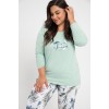Піжама TARO 3016 ARIANA, розмір AW24, XXL-3XL, XXL, зелена