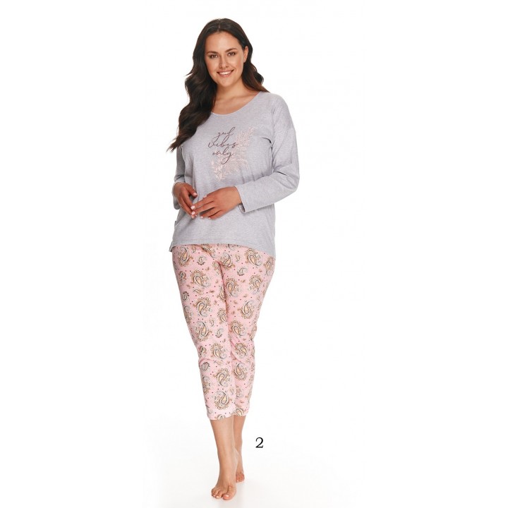 TARO 2803 ПИЖАМА GIORGIA AW22 5XL серая