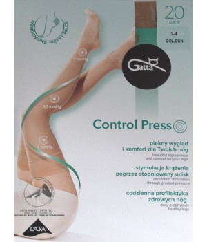 Панчохи GATTA CONTROL press 1/2 золотисті