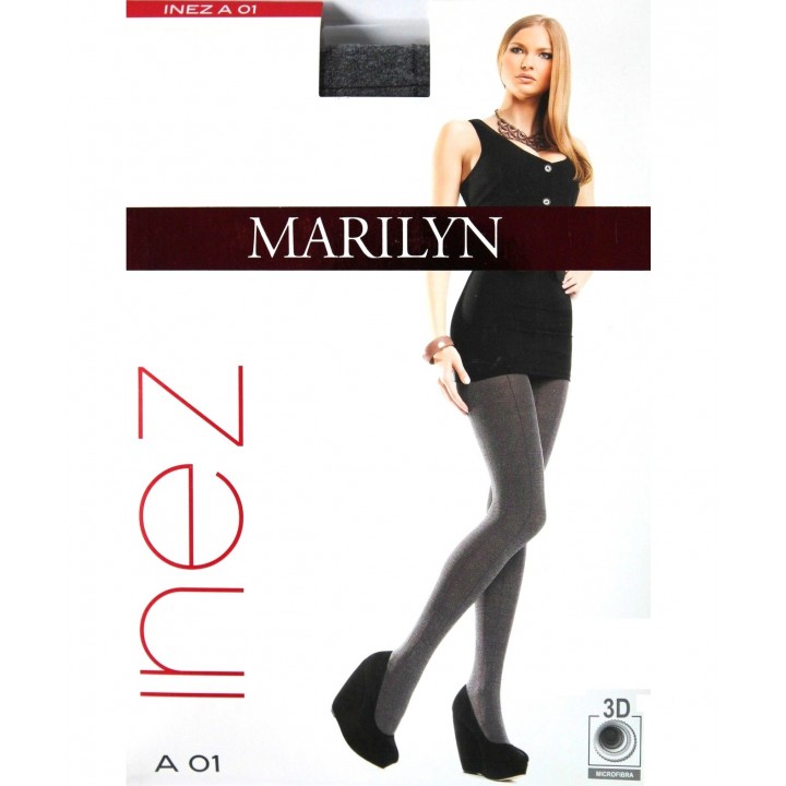 RAJSTOPY MARILYN INEZ A01 80 1/2 czarny - szary