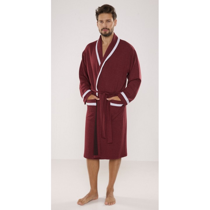 DE LAFENSE 564 BRUNO L бордовый халат