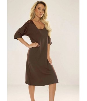 СОРОЧКА DE LAFENSE 616 RAMONA XXL коричнева