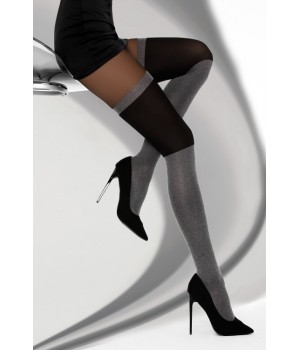 L КОЛГОТКИ CORSETTI MEGIA 40 2 меланж-чорні