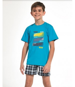 CORNETTE PYJAMA CHŁ 790/81 NOISE 134-140 turquoise