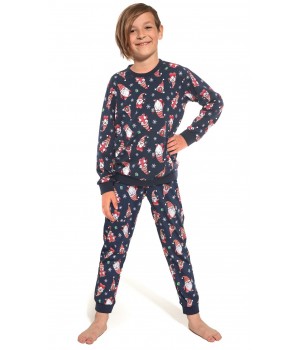 CORNETTE PYJAMA CHŁ 264/140 GNOMES 3 86-92 navy blue
