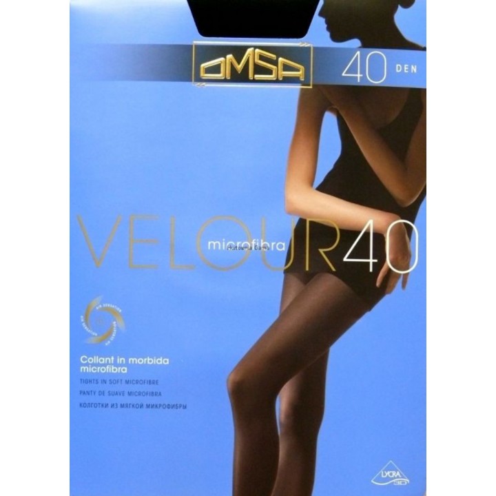 OMSA ВЕЛЮРОВІ КОЛГОТИ 40 4 чорного кольору