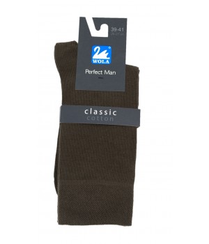 Чоловічі шкарпетки WOLA PERFECT GL KHAKI 93 45-47