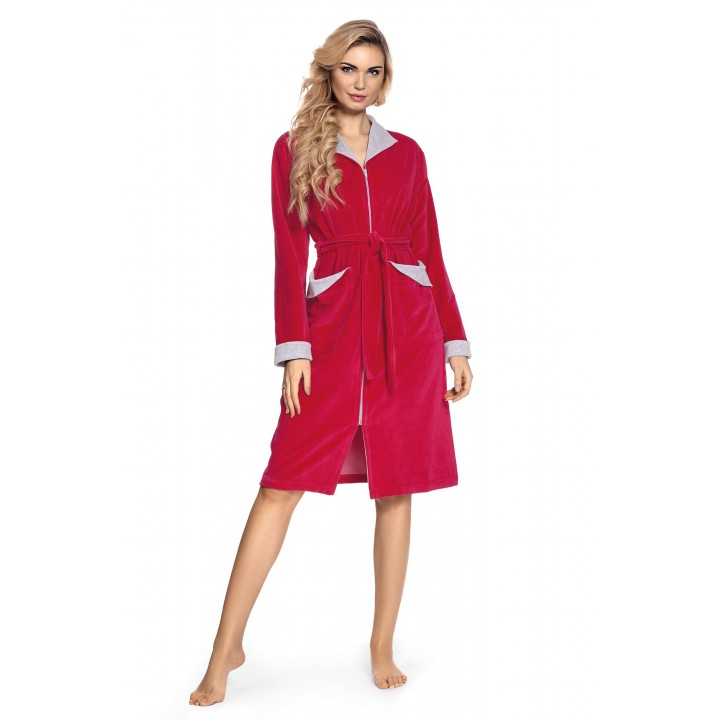 DE LAFENSE БАННЫЙ ХАЛАТ 586 ЭЛОДИ XL амарант