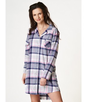 РУБАШКА KEY LND-445 B22 XXL-4XL 4XL фиолетовая