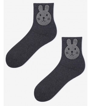 НОСКИ MARILYN SAD RABBIT универсальные темно-серые
