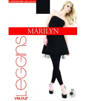 LEGGINSY MARILYN VELOUR 180 3/4 nero