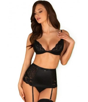 Набір OBSESSIVE BLANITA з 3 предметів L/XL чорний
