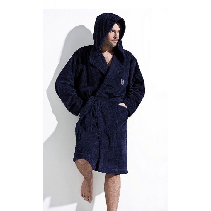 Мужской халат L&L IWO L темно-синий