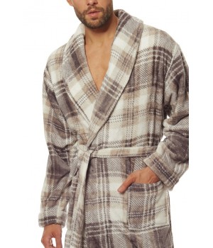 Чоловічий халат L&L 2109 DARYL XXL сірий
