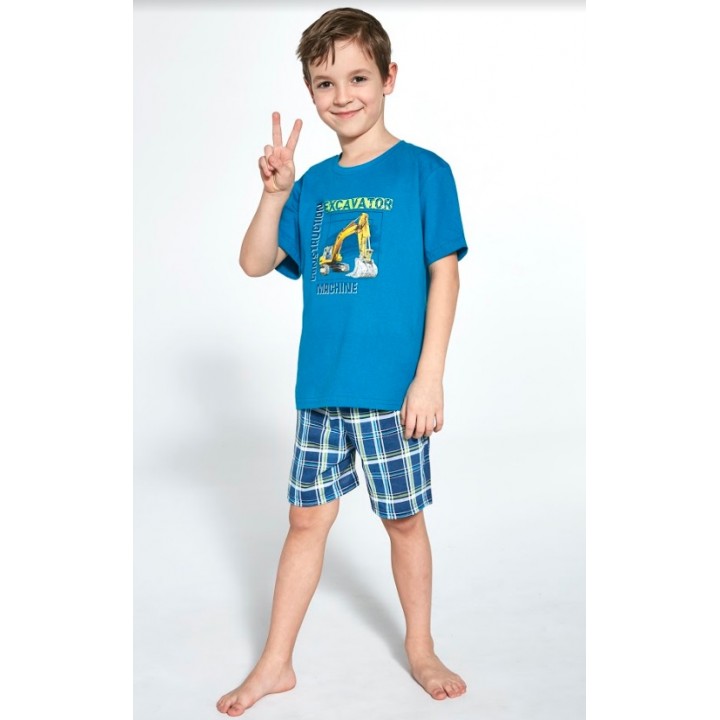 PAJAMA CORNETTE CHŁ 789/87 MACHINE 2 122-128 turquoise