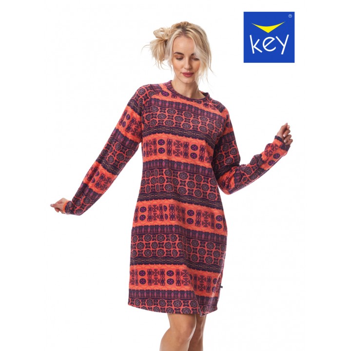 Платье-рубашка LHD-336 B23 L оранжевое