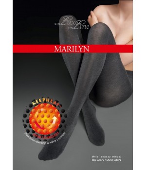 Колготки Marilyn Lux Line Keep Heat 80 меланж 3/4