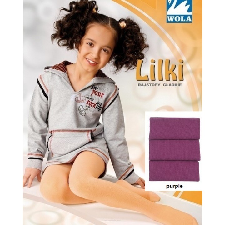 WOLA LILKI TIGHTS 140-146 purple