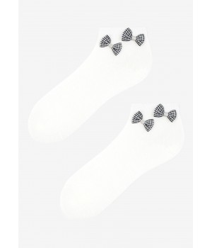 Жіночі шкарпетки Marilyn Magic Bows, білі, 36/40