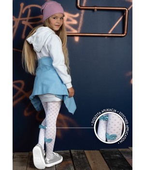 KNITTEX TIGHTS ELODIE 104-110 bianco