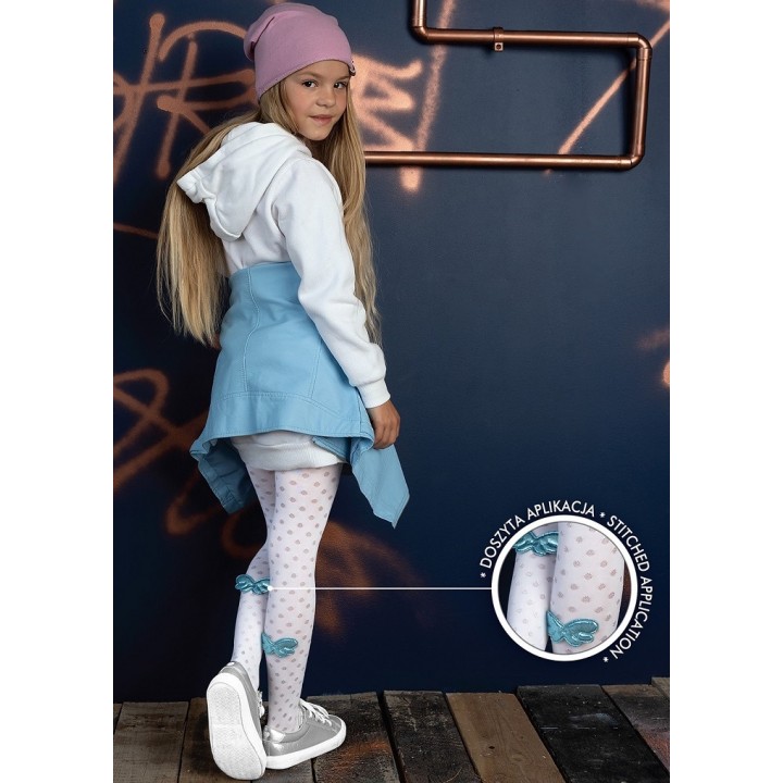 KNITTEX TIGHTS ELODIE 104-110 bianco