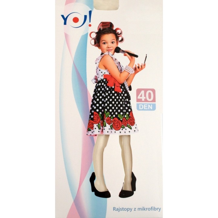 КОЛГОТКИ YO RA-09 МІКРОФІБРА 40 DEN 140-146 екрю