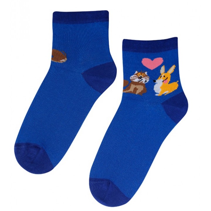 WOLA PERFECT WOMAN SOCKS VALENTINE WZ 200 36-38 blue