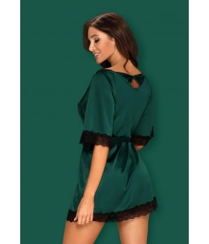 Халат OBSESSIVE SENSUELIA L/XL зеленый