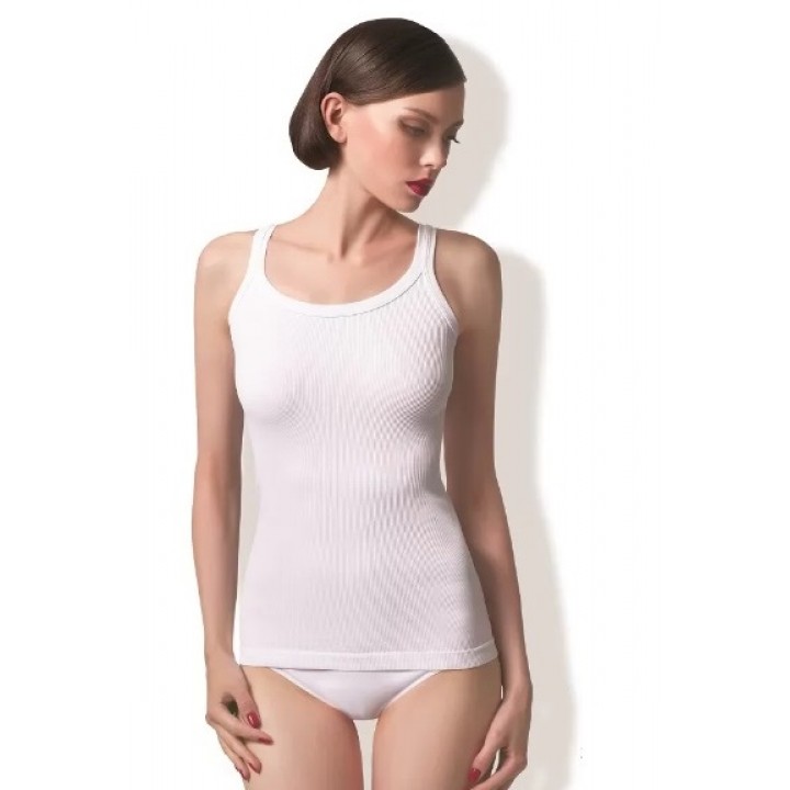 Гатта Камисоль в рубчик, белая/Д *