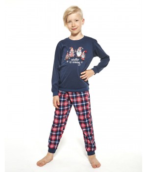 CORNETTE PYJAMA CHŁ 593/122 GNOMES 98-104 navy blue