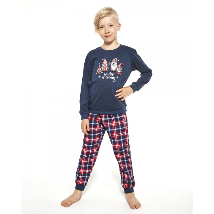 CORNETTE PYJAMA CHŁ 593/122 GNOMES 98-104 navy blue