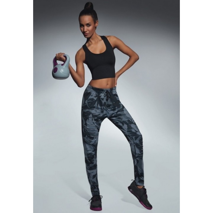 BAS BLEU YANK 4 TROUSERS серый