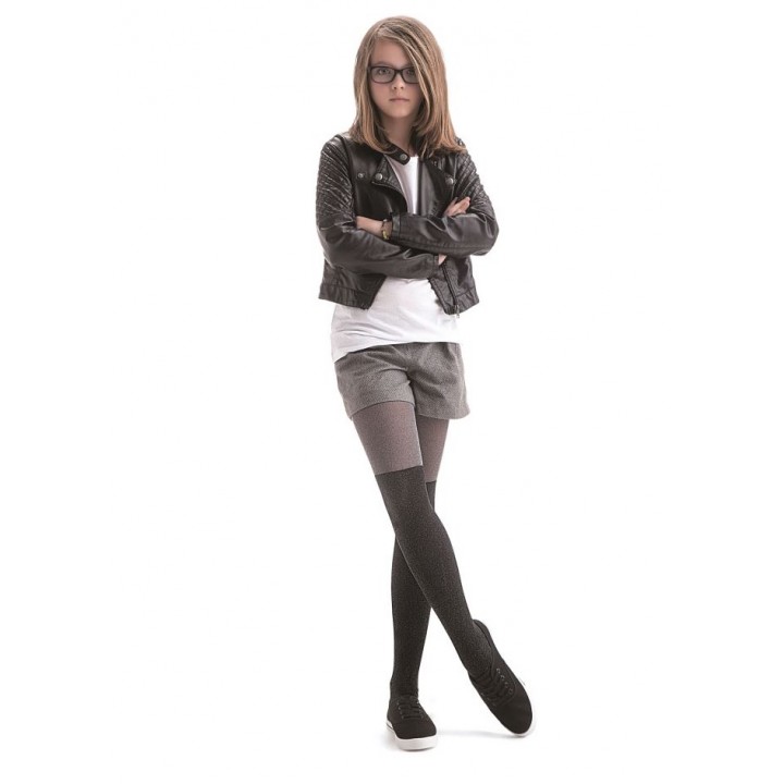 KNITTEX GRAFFITI TIGHTS 128-134 nero